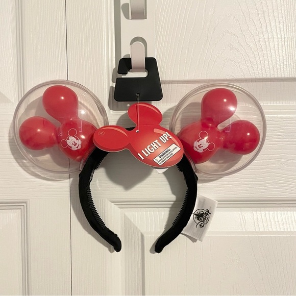 NWT Mickey Mouse Balloon Light-Up Ears Headband for Adults - Picture 9 of 13